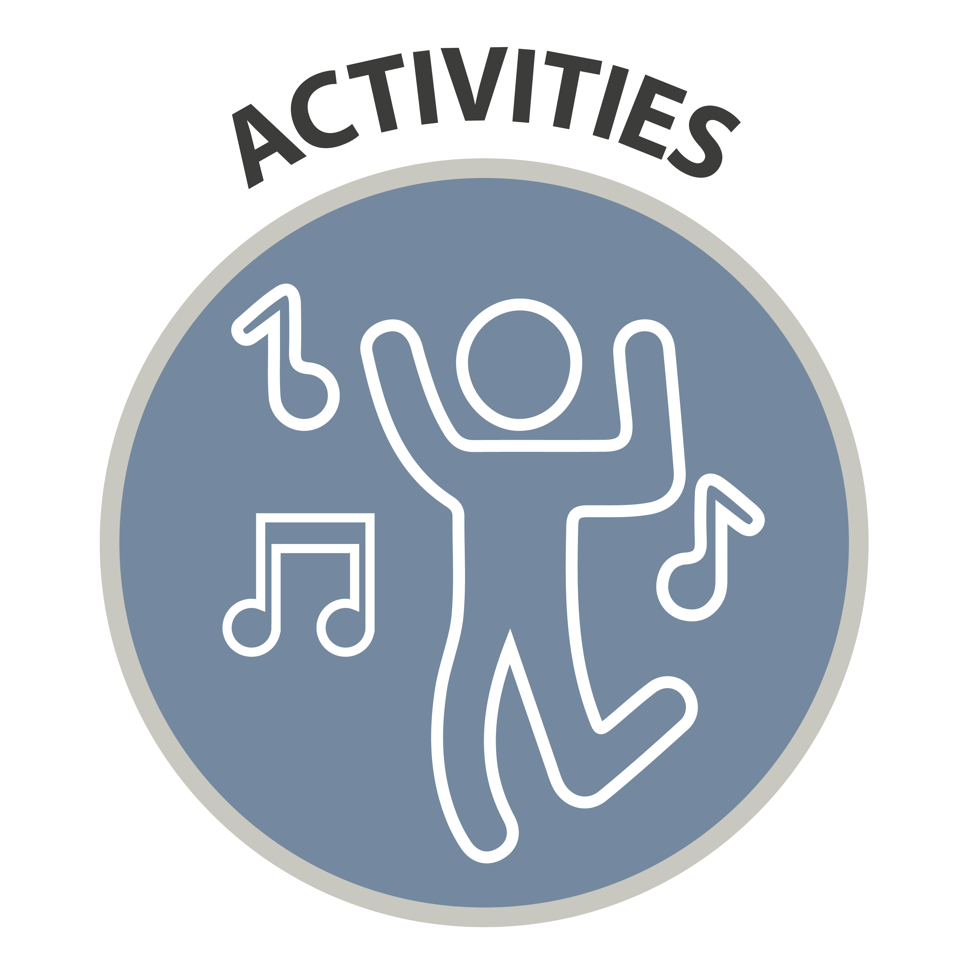 Activities - Icon of person dancing to music