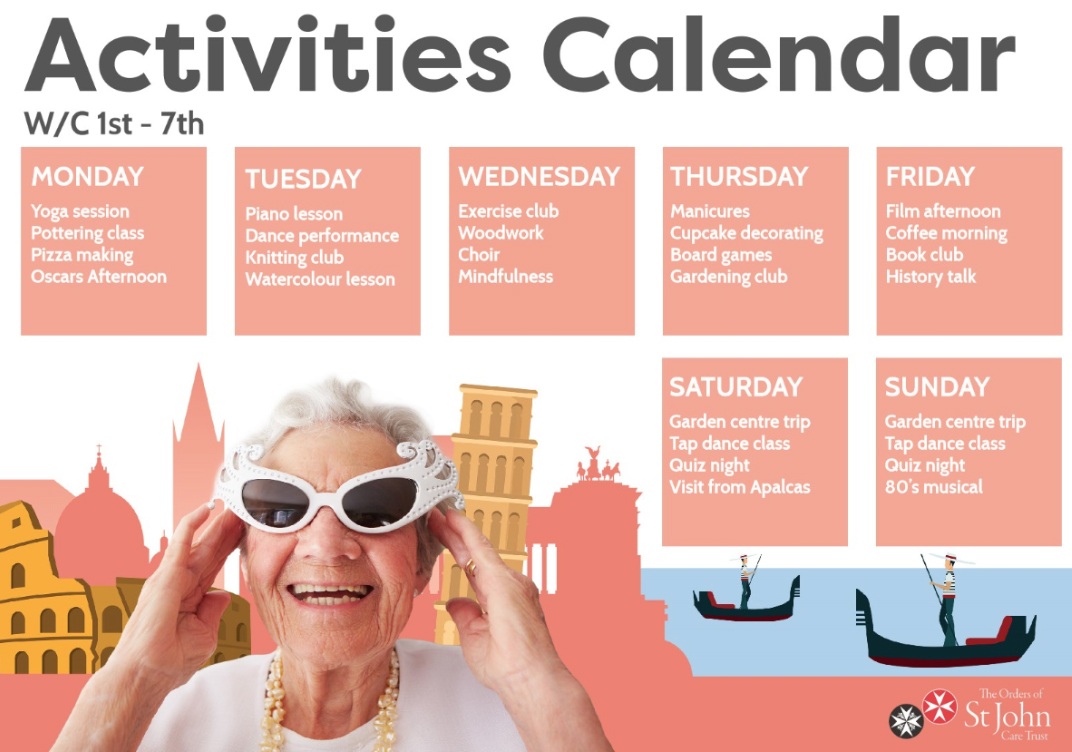 activities menu