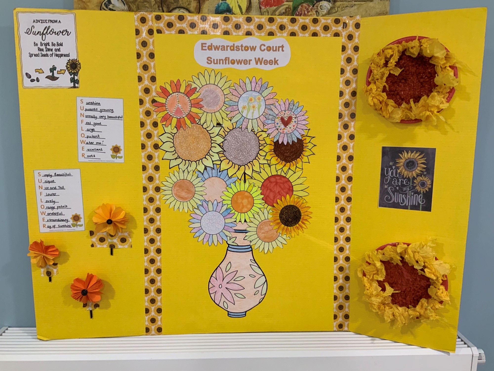 Sunflower week at Edwardstow Court OSJCT