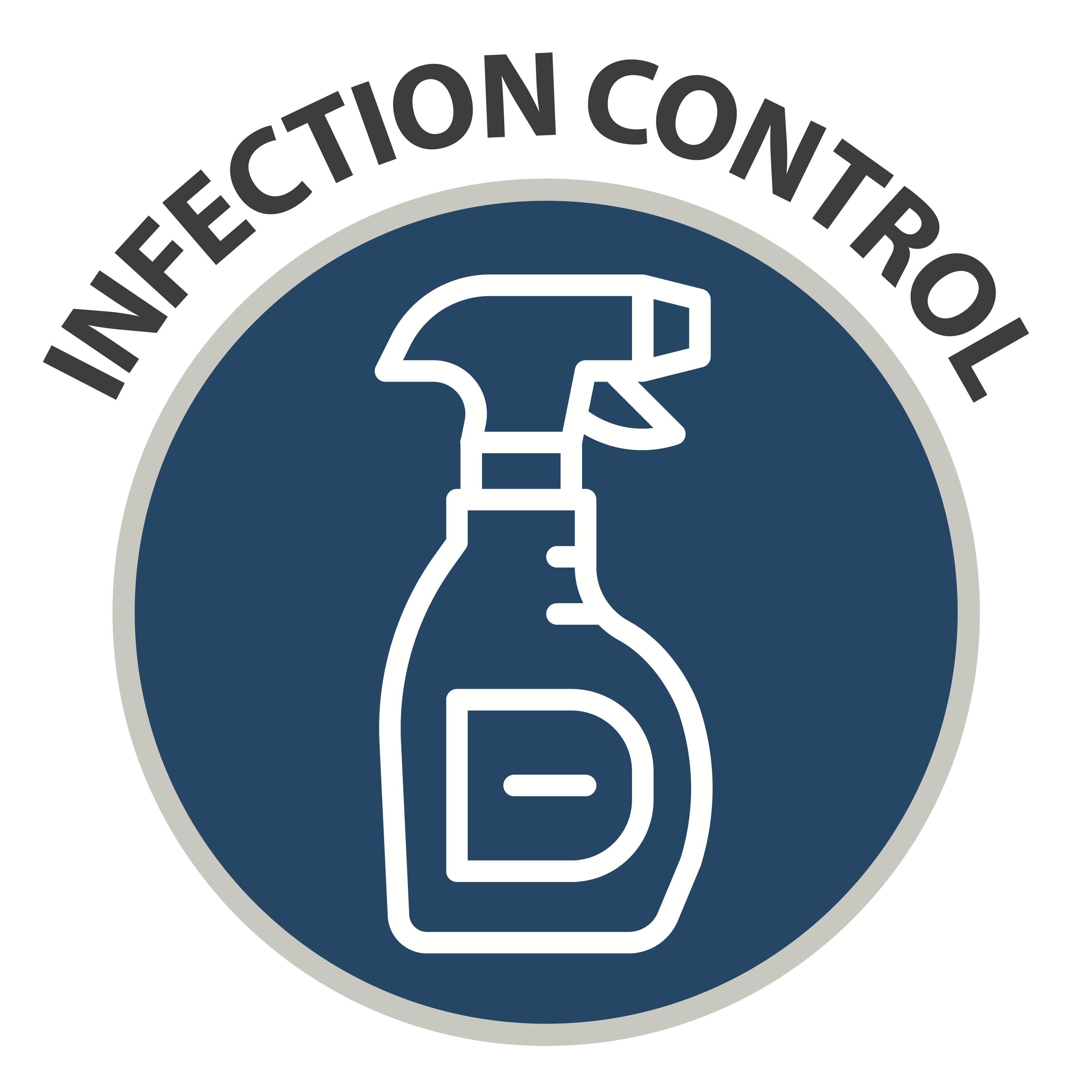 Infection Control - icon of spray bottle