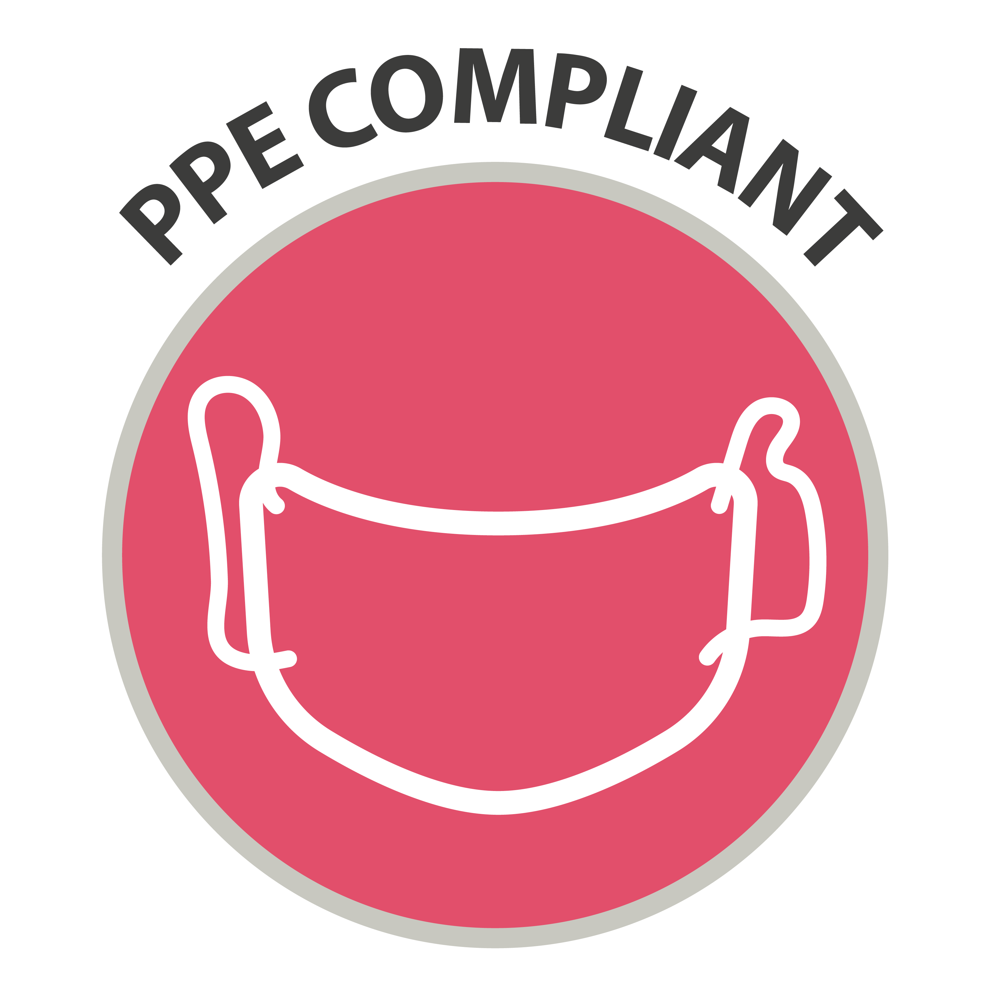 PPE Compliant  - Icon of facemask