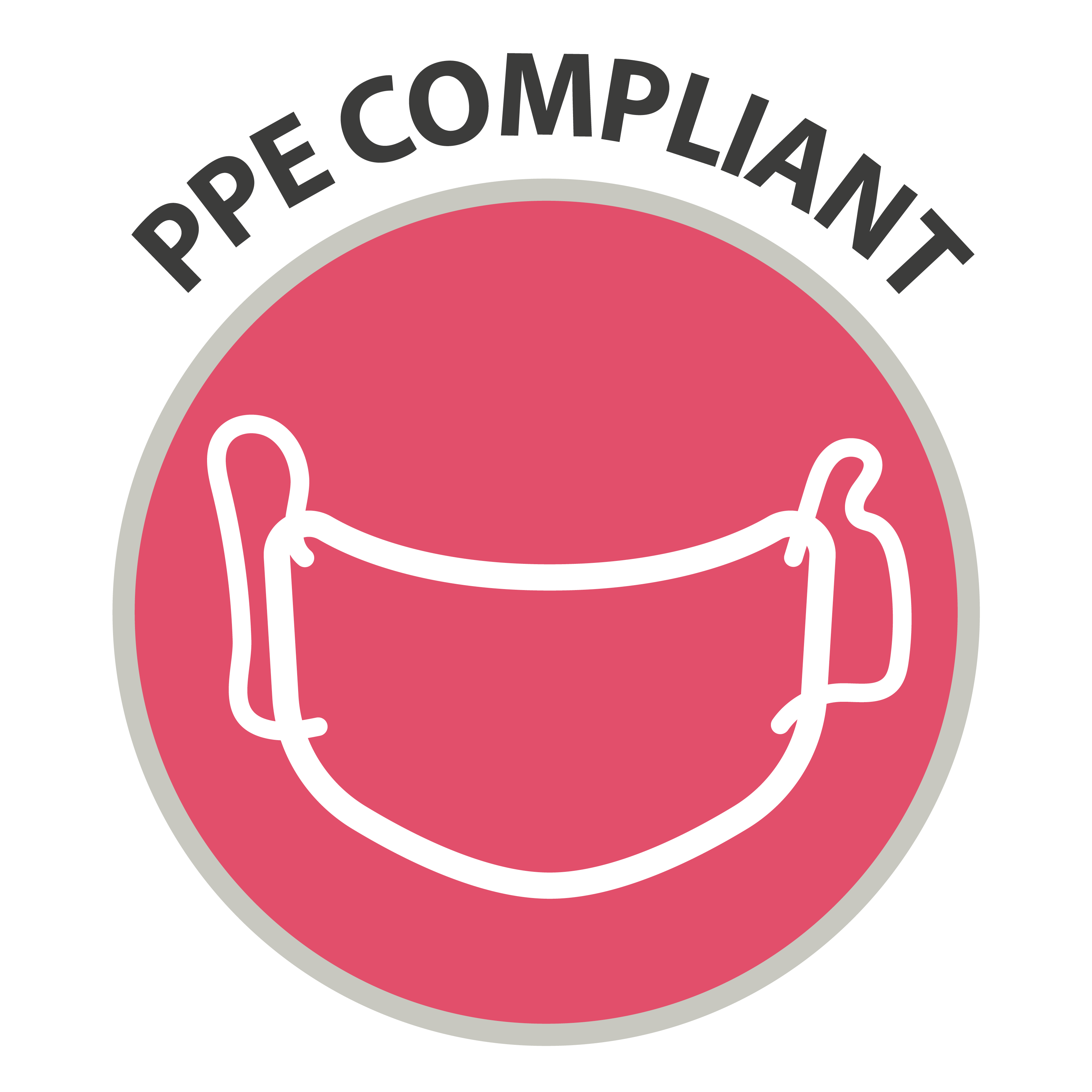 PPE Compliant - Icon of facemask