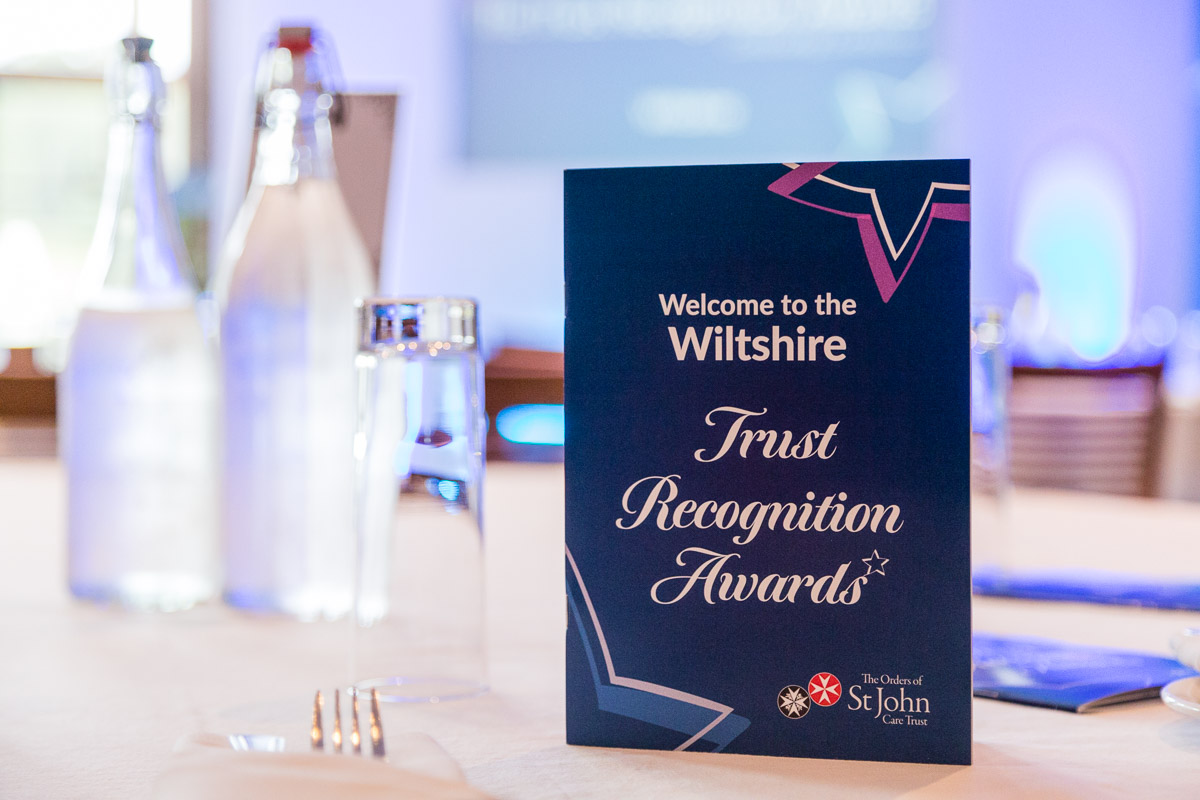 Awards programme with glasses