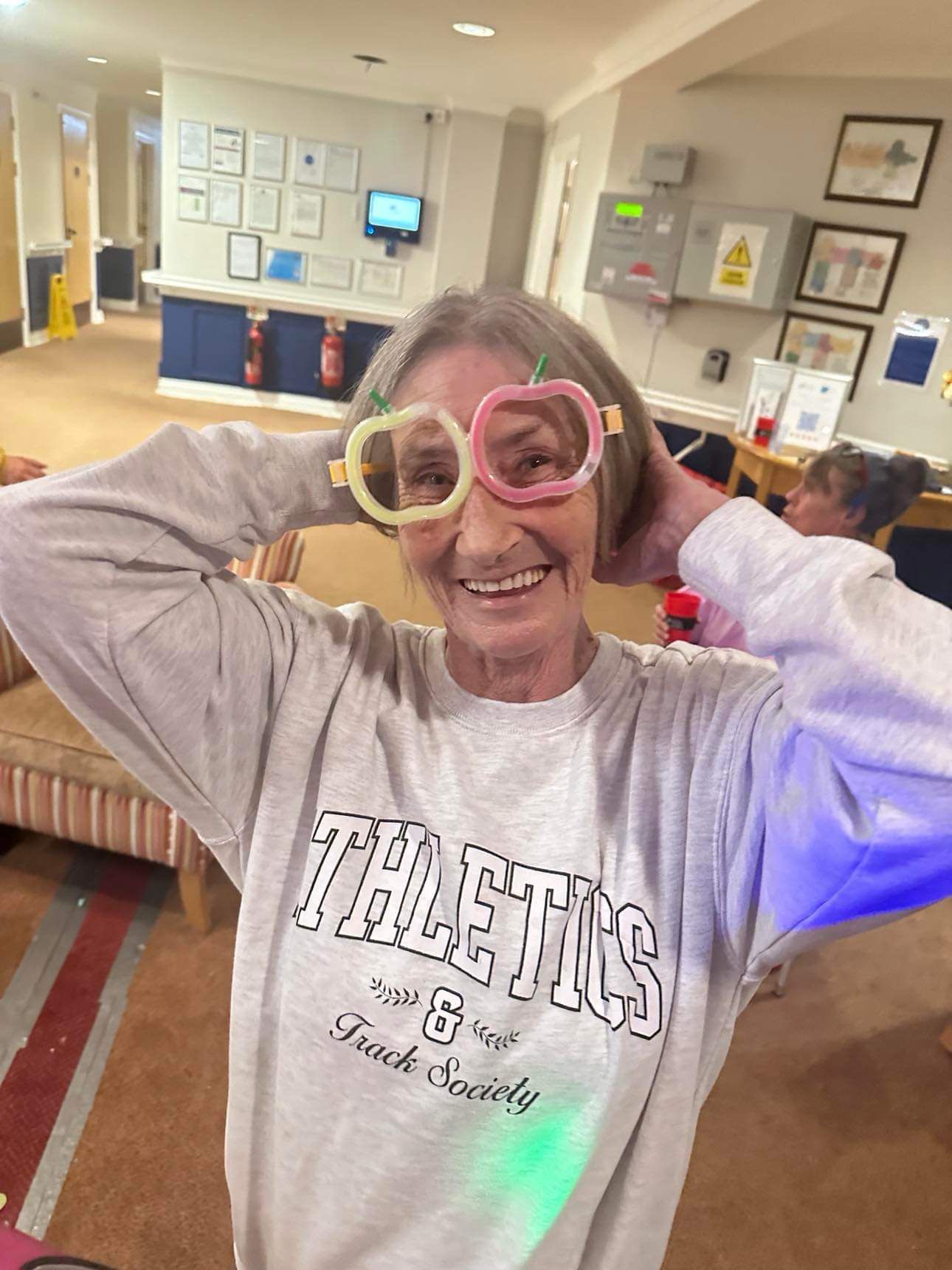 Barbara Armstrong, resident took part in the walk