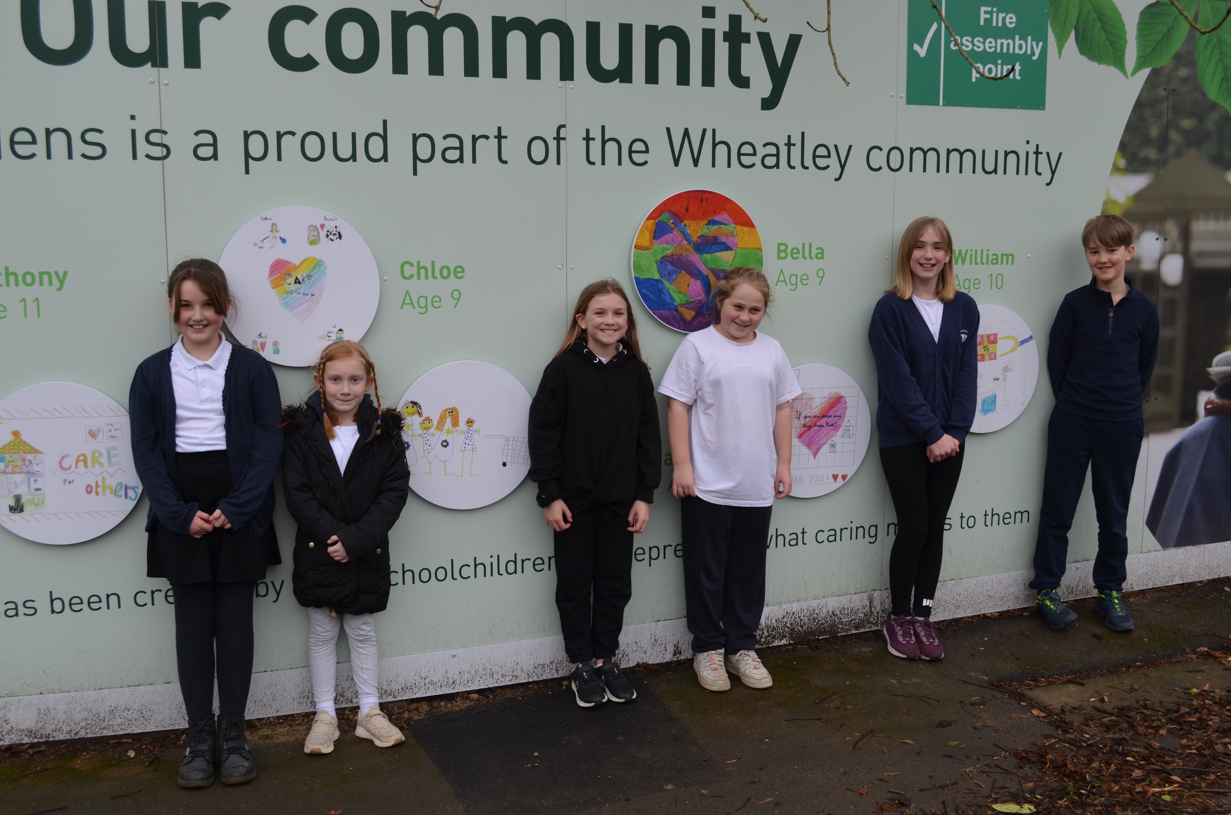 Children from Wheatley Primary School