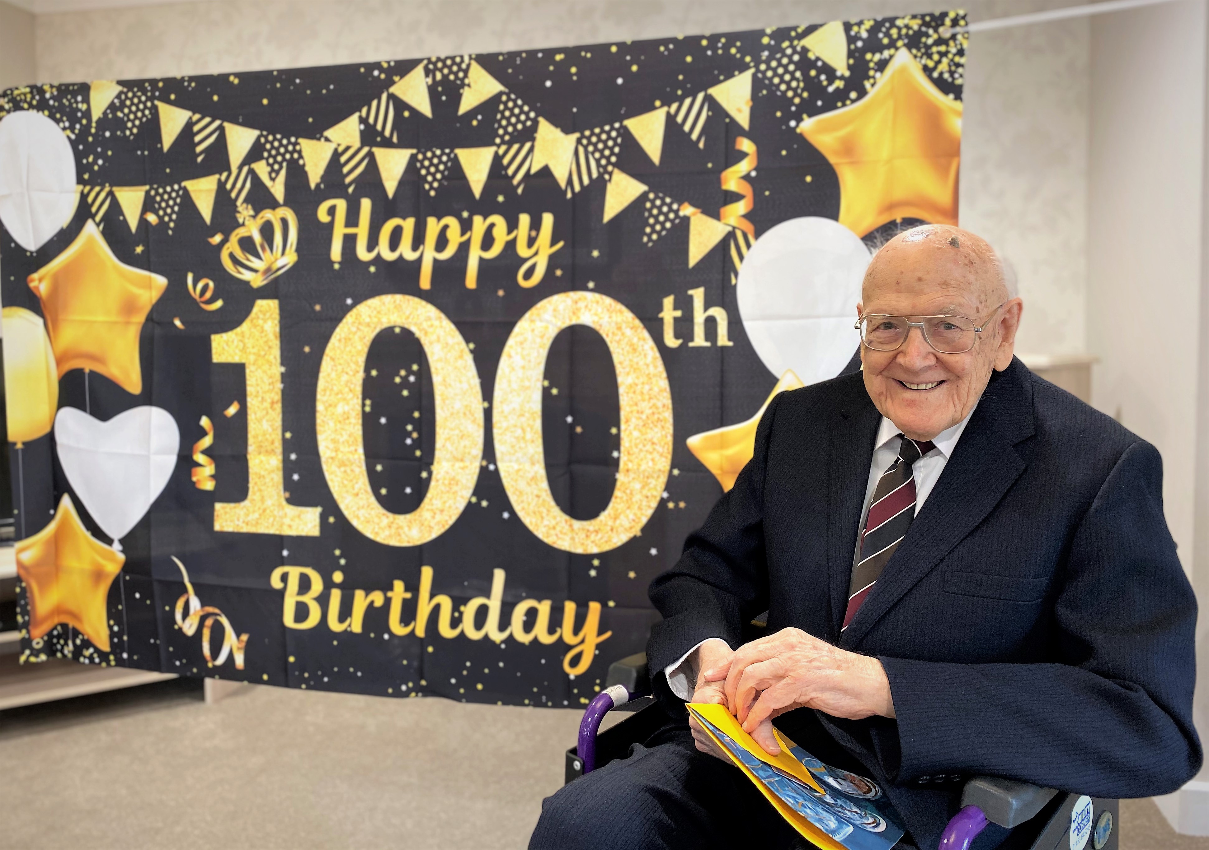 Peter enjoying his birthday celebrations