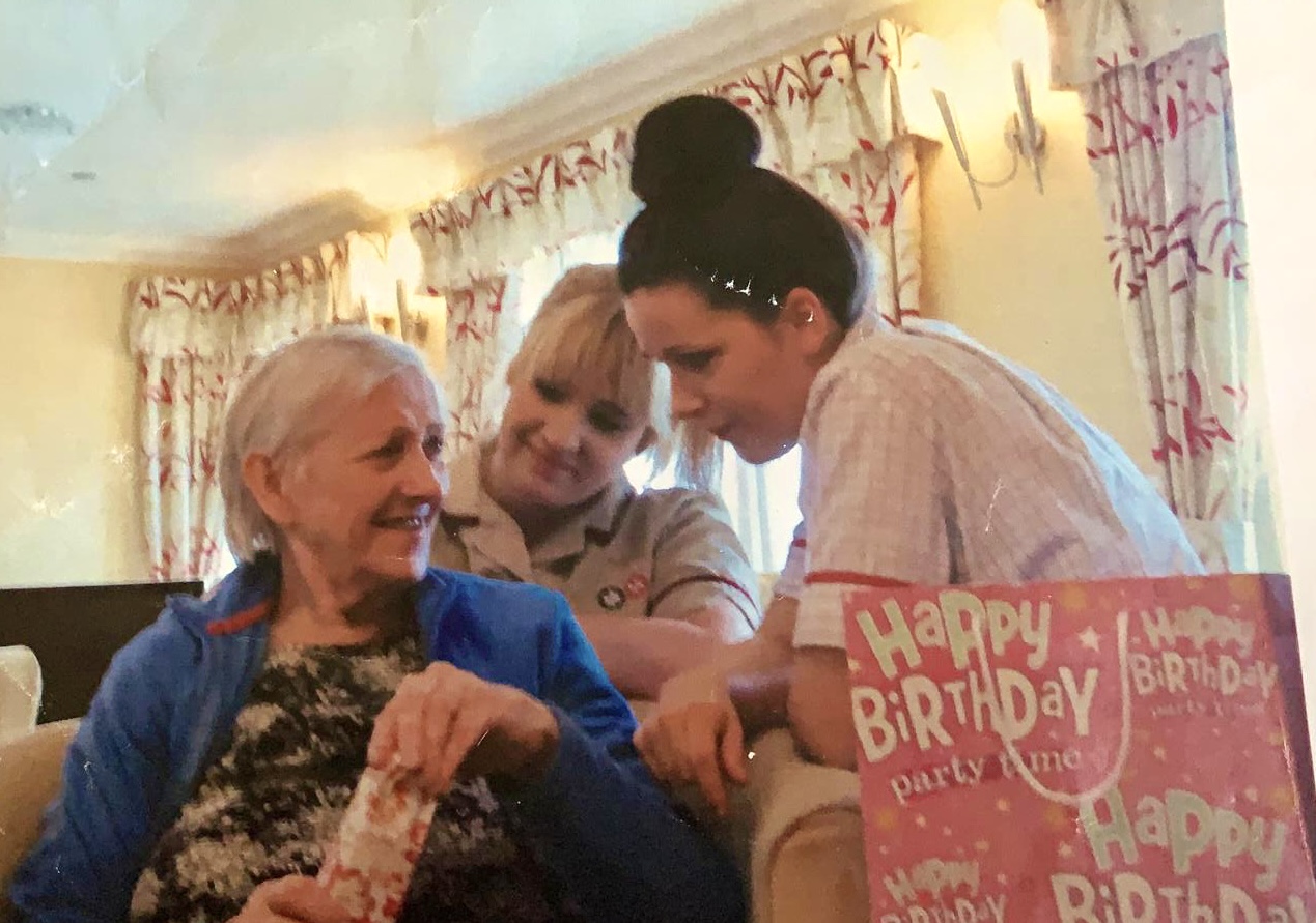 Luan (right) with her sister Hannah and nan Mary, from several years ago when Mary lived at Athelstan House