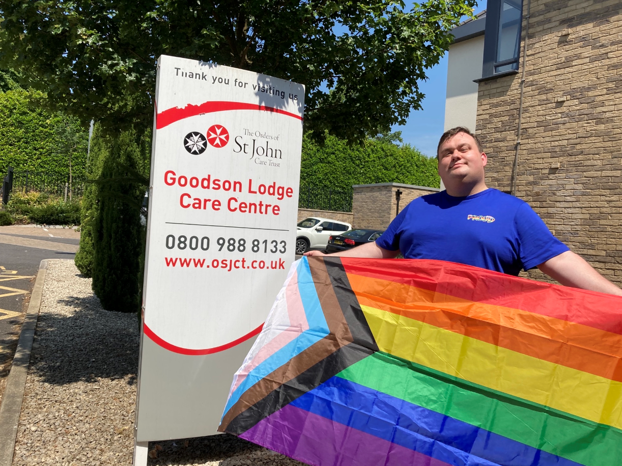 Trowbridge Pride visited Goodson Lodge for a coffee morning with residents