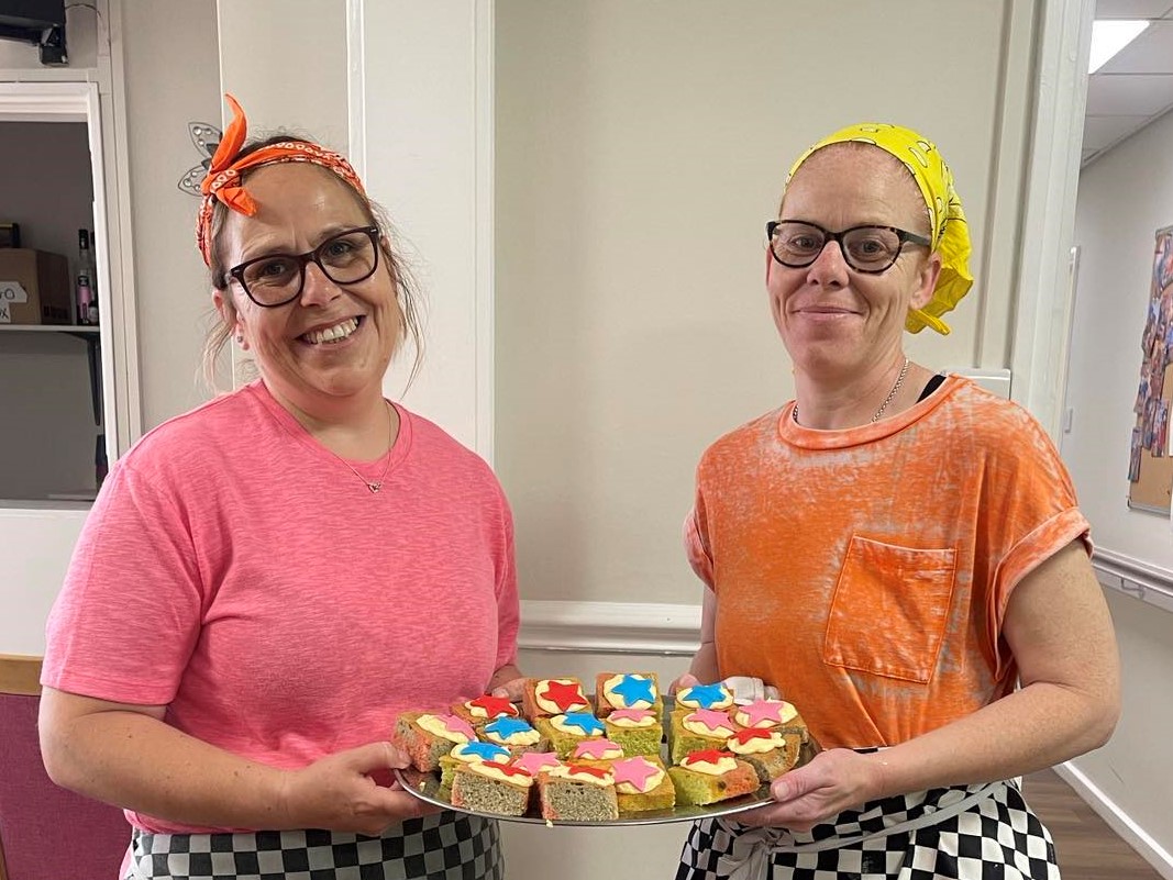 Pride-themed cakes at Skirbeck Court.