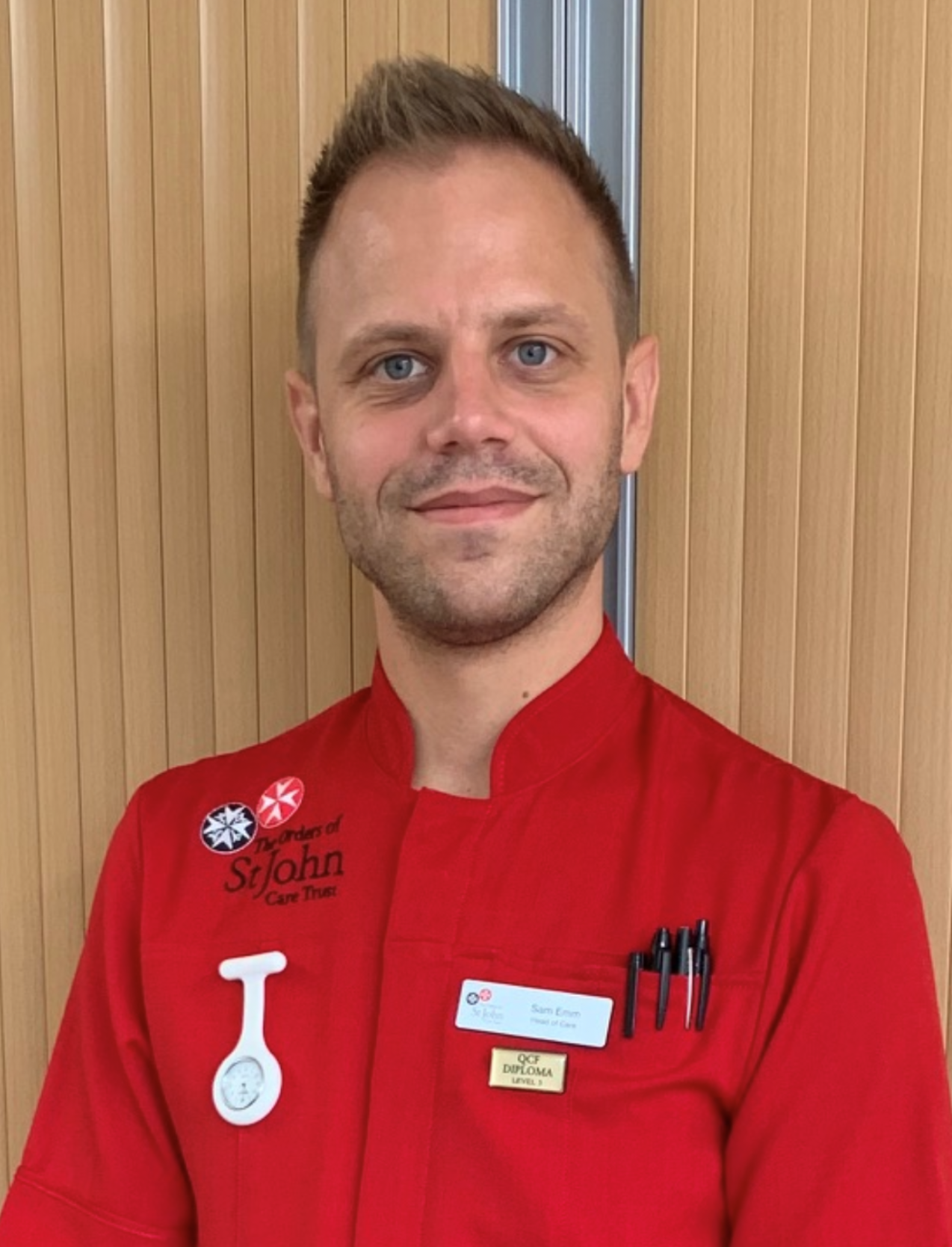 Sam Emm in OSJCT uniform