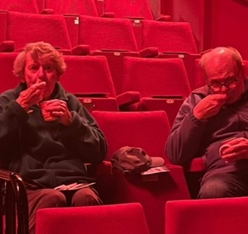 Residents enjoying ice-cream at the theatre