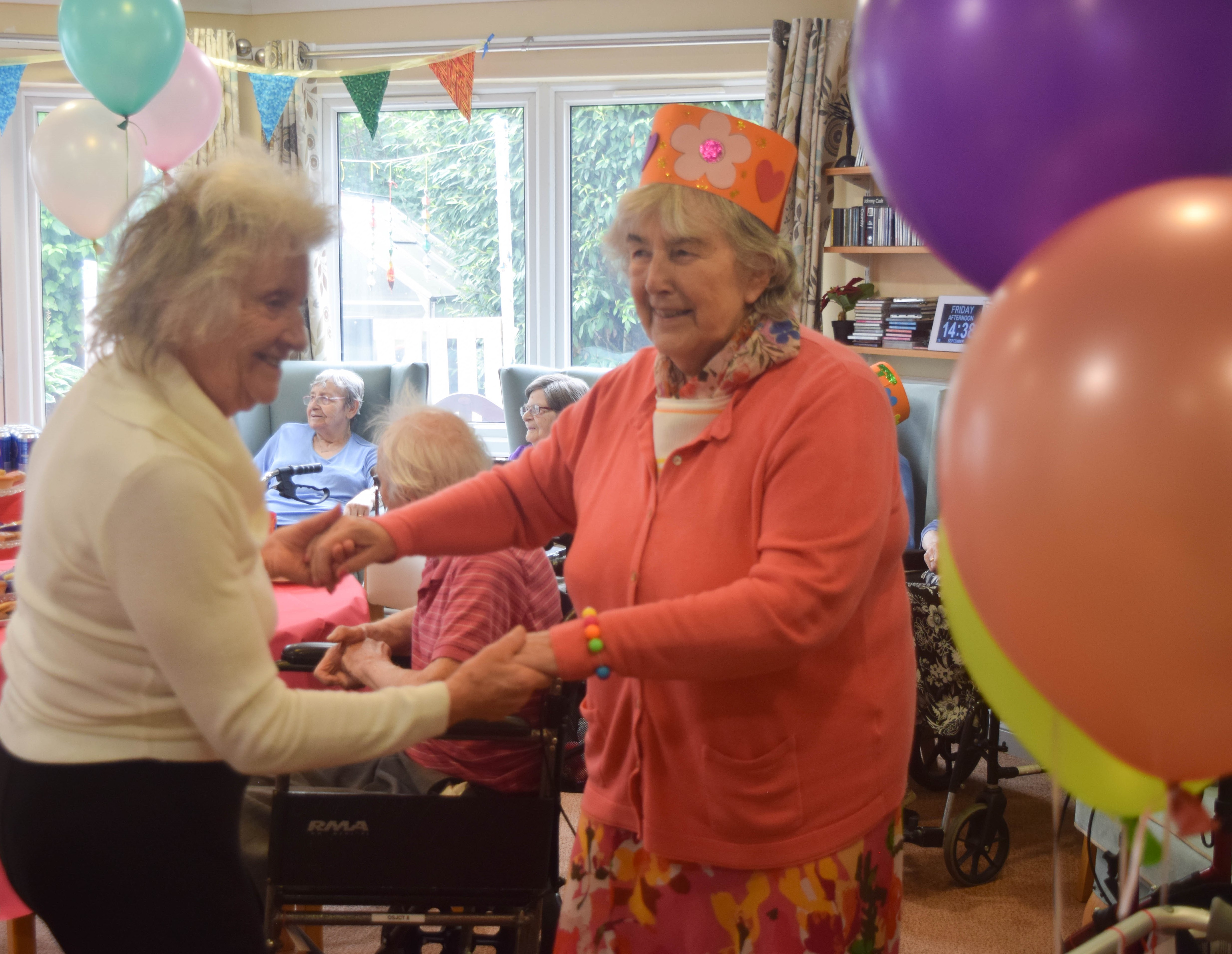 Dancing at Madley Park end of summer party