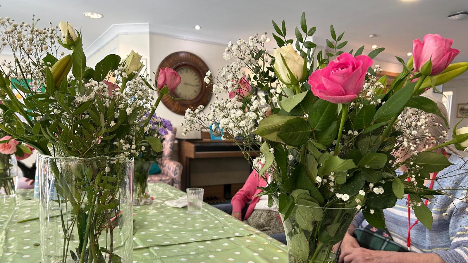 Wedding flowers bring joy to residents at Fremantle Court Care Home