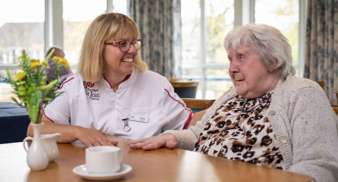 What are the responsibilities and duties of a care worker in a care home?