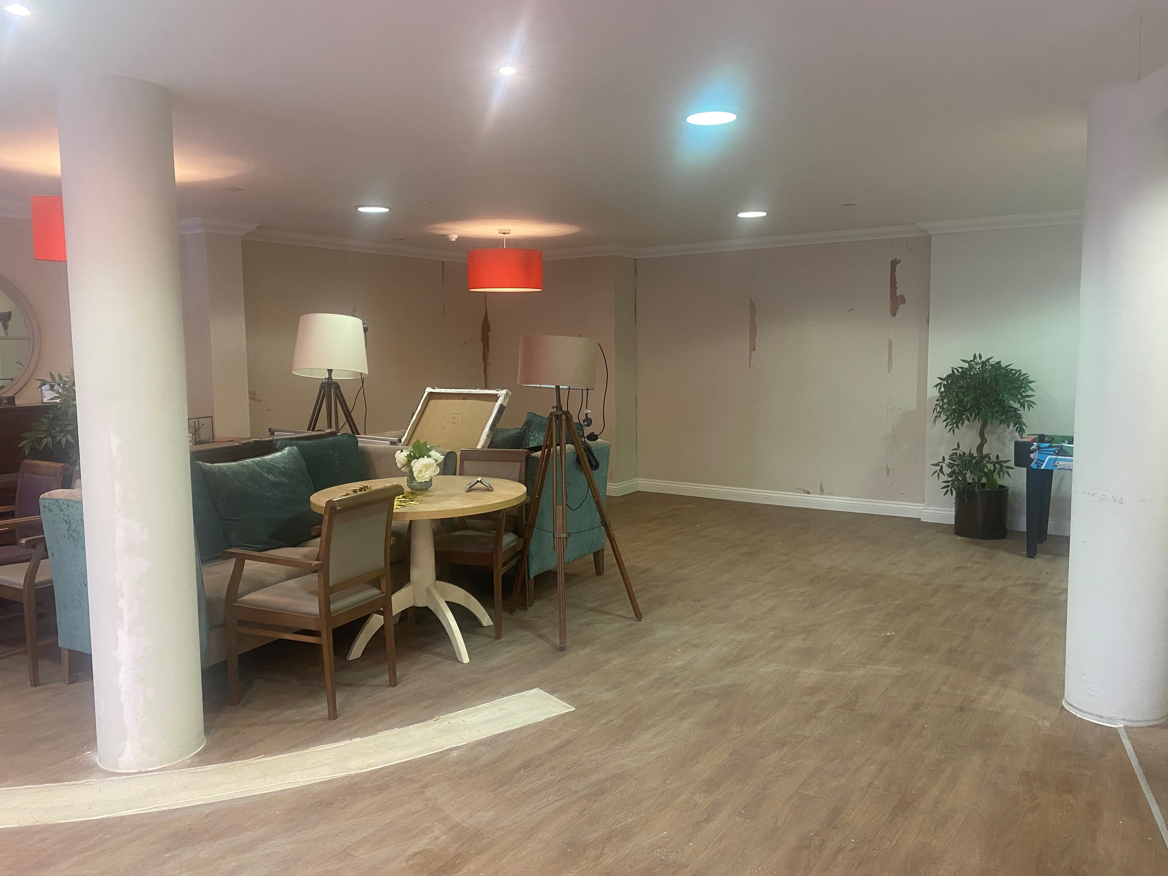 Avonbourne coffee shop showing dividing wall removed