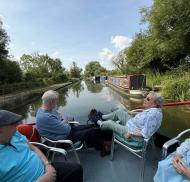 Residents enjoying waterways Coombe End Court