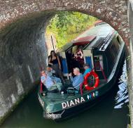 Residents enjoying waterways Coombe End Court