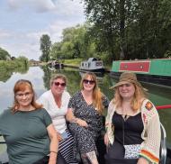 Residents enjoying waterways Coombe End Court