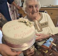 Watersmead Resident Gwen 105th Birthday