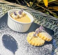 Lavender-inspired homemade dessert