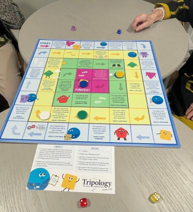 Tripology game focused on falls awareness and prevention.