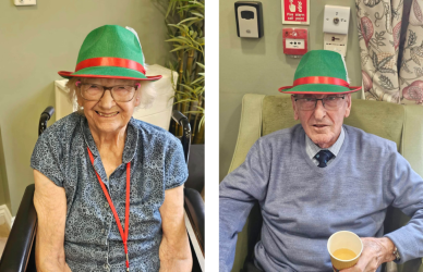 Goodson Lodge residents enjoying Oktoberfest