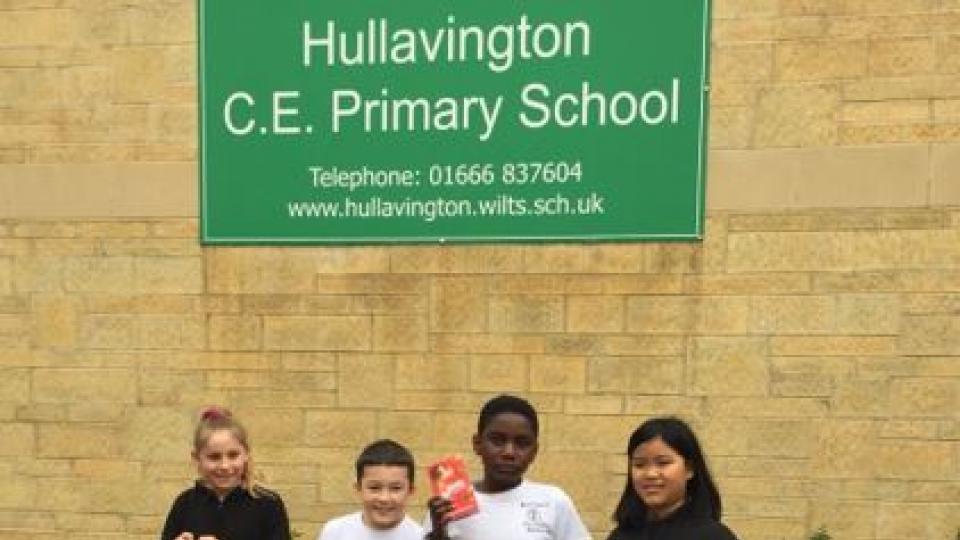 Hullavington School pupils Easter treat