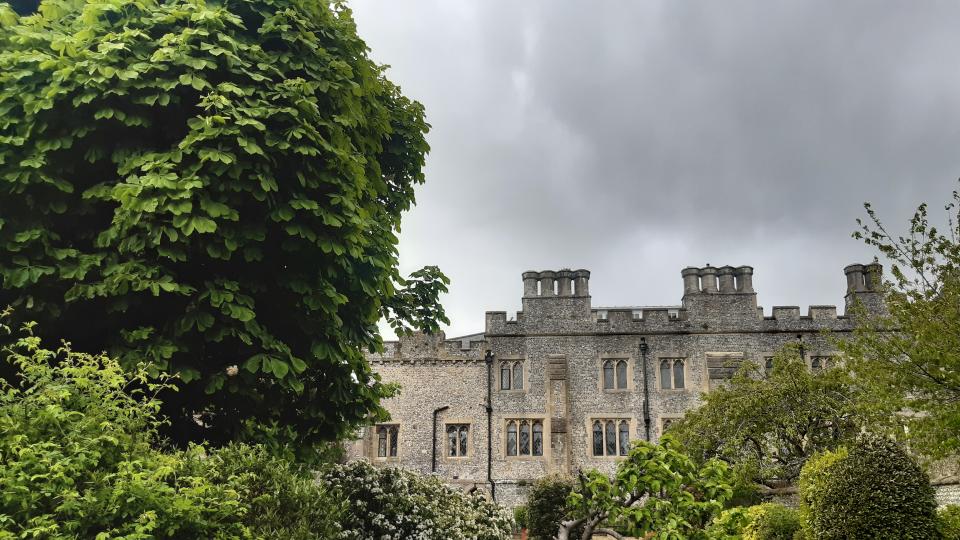 View of St Wilfrid's Priory from the garden
