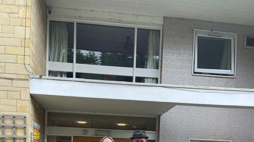 Gerry Watkins with Sharon Dewsbury and Helen Dearing of Paternoster House