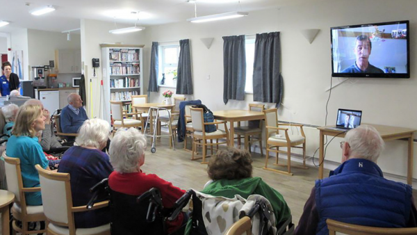 Marston Court were delighted with their Easter church service via Zoom