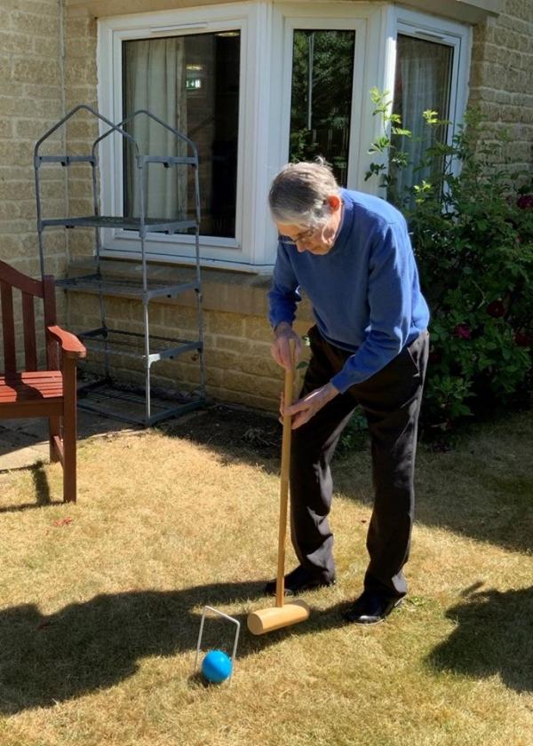 Croquet on the lawn