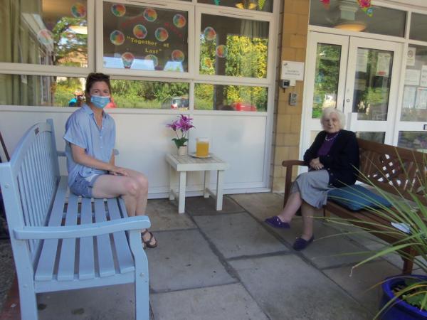 Smiling faces due to meeting their loved ones after a long time at Seymour House ?