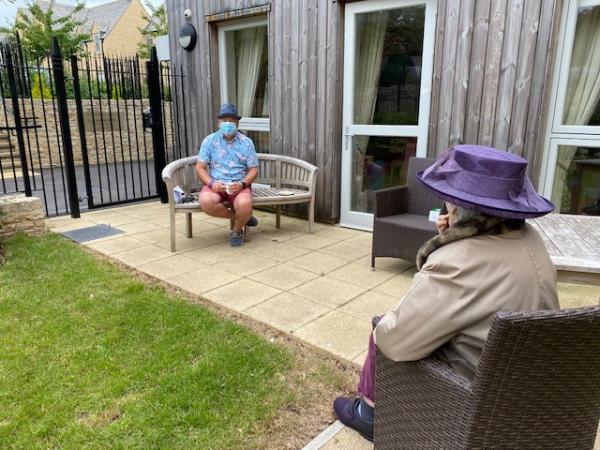 Family and friends visit Edwardstow Court