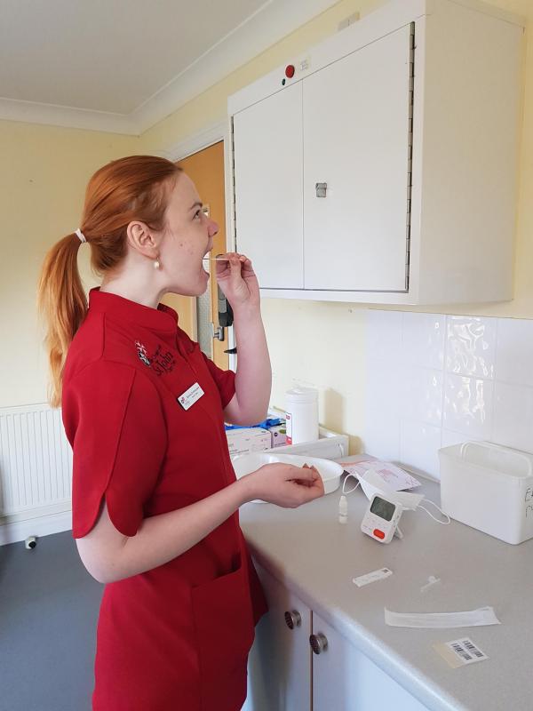 Lateral flow testing at Spencer Court