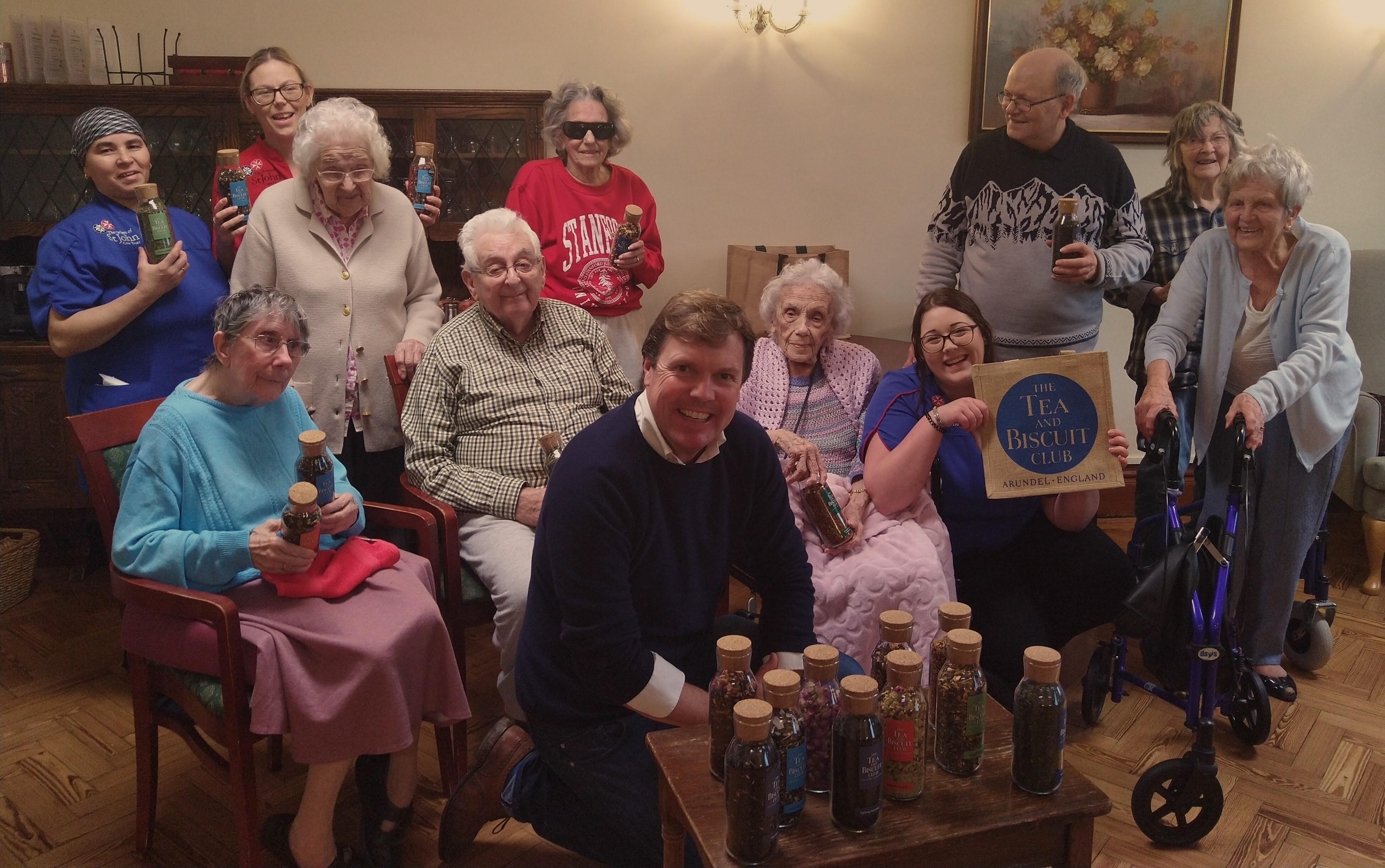 Residents enjoy tea-tasting at St Wilfrid's Priory Care Home