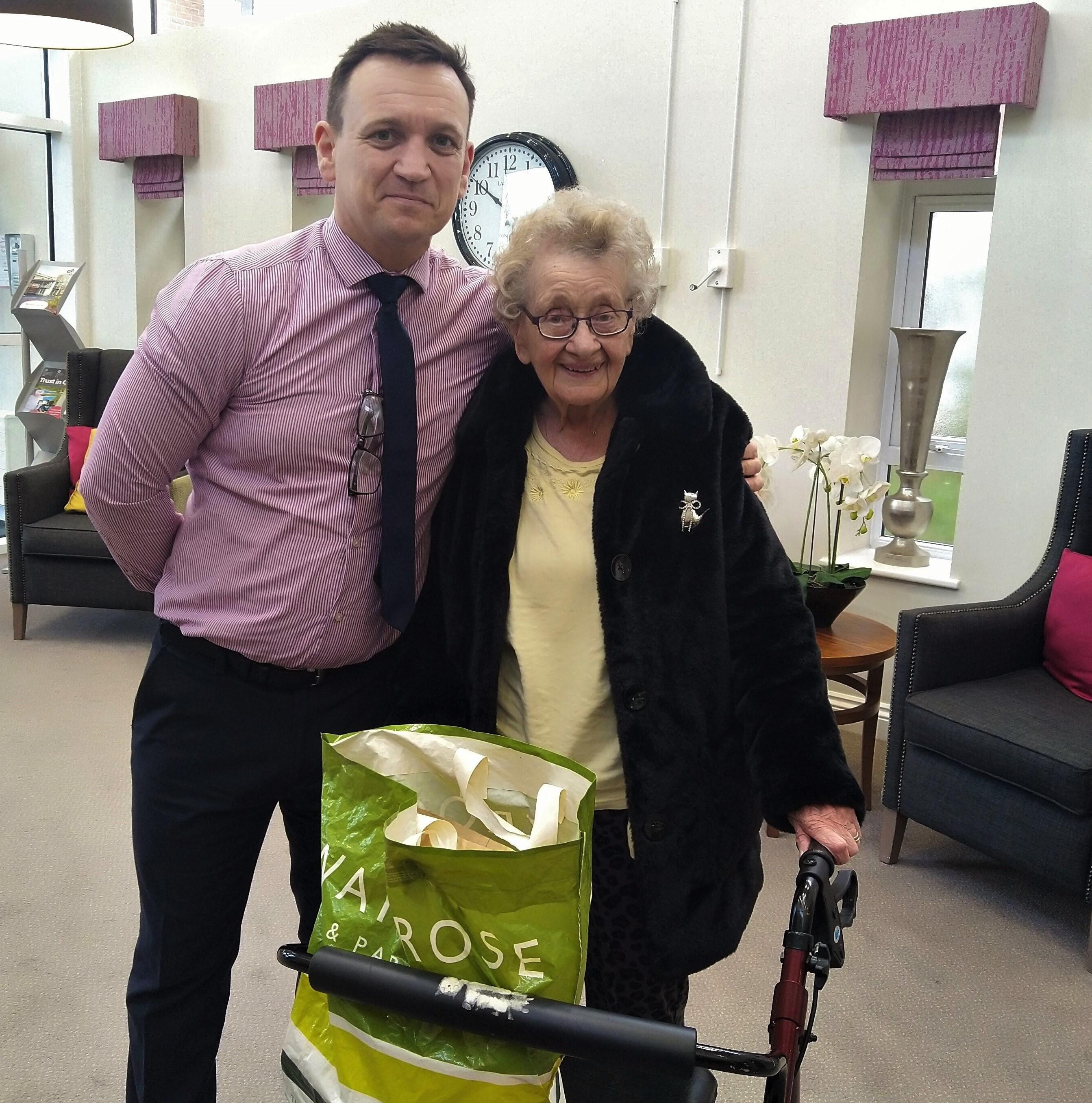 Vera with Waitrose Bag