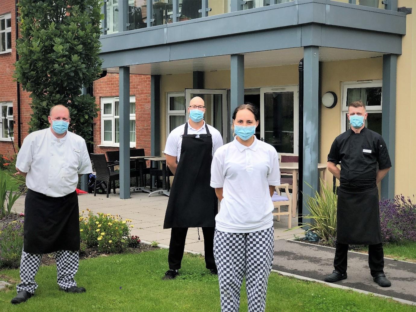 Kitchen team at Grace Care Centre