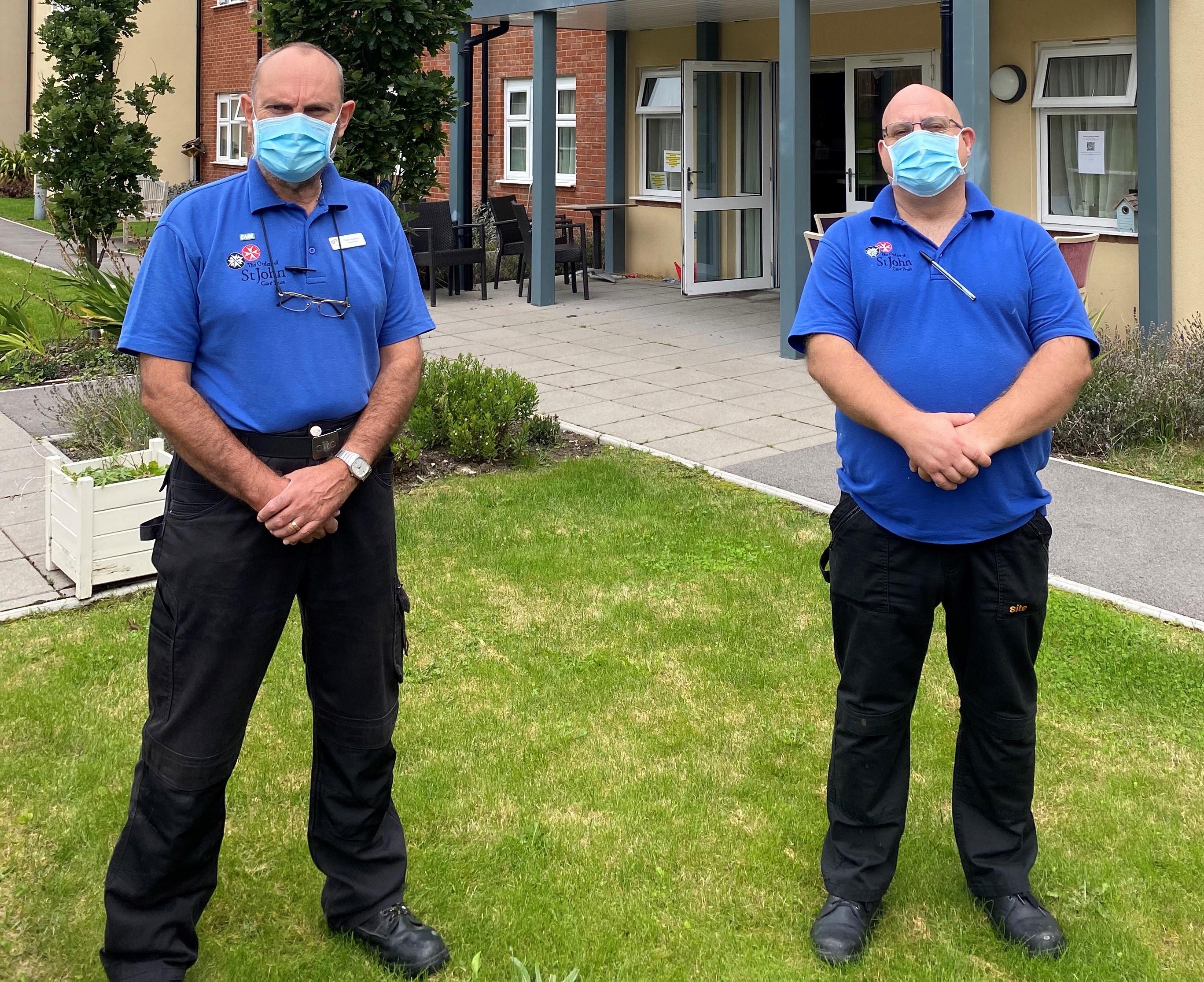 Mark and Darren at Grace Care Centre