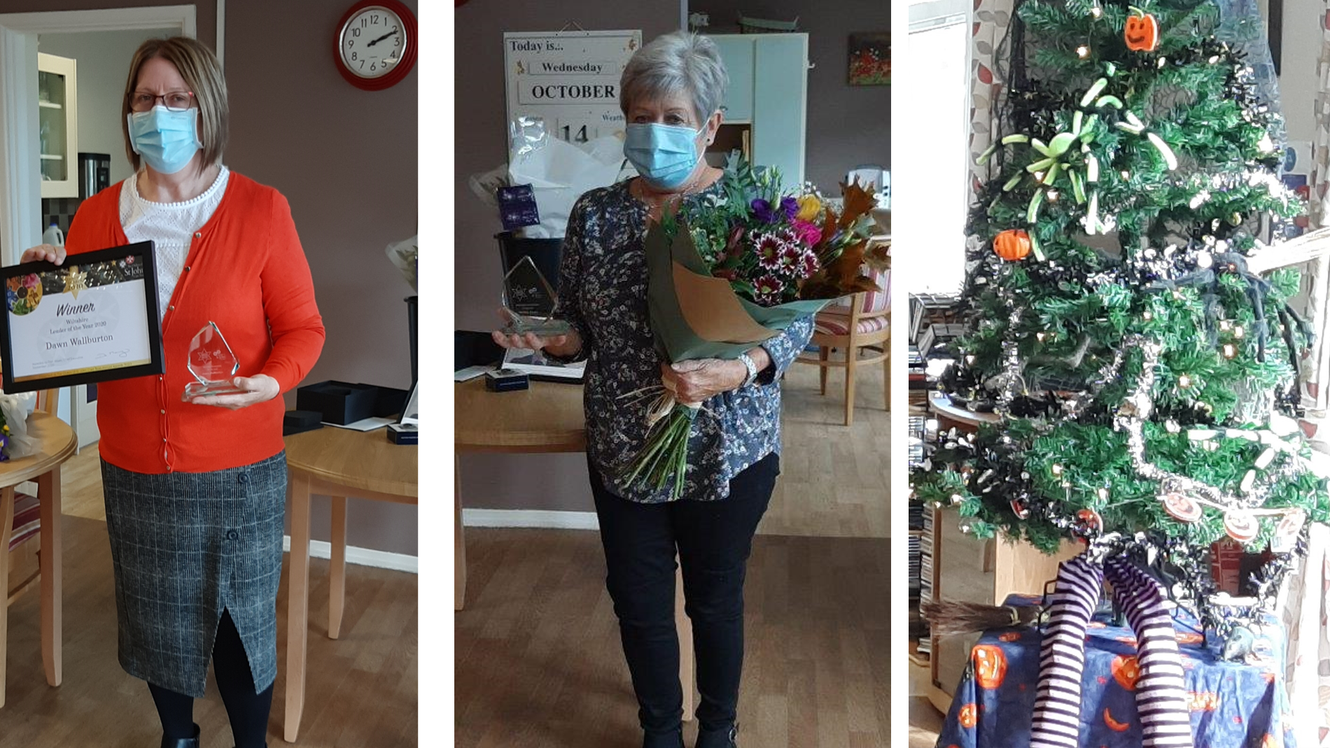 Dawn, Marilyn and Halloween tree