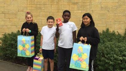 Hullavington School pupils Easter treat