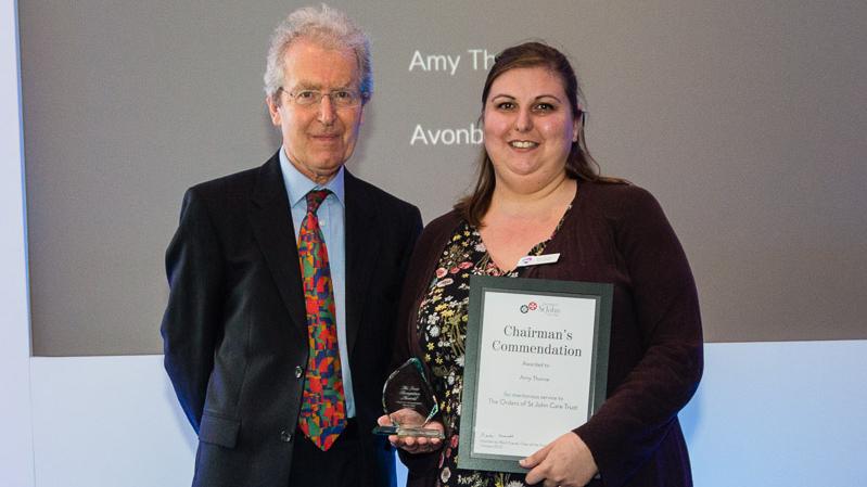 Chairman Mark Everard with Amy Thorne