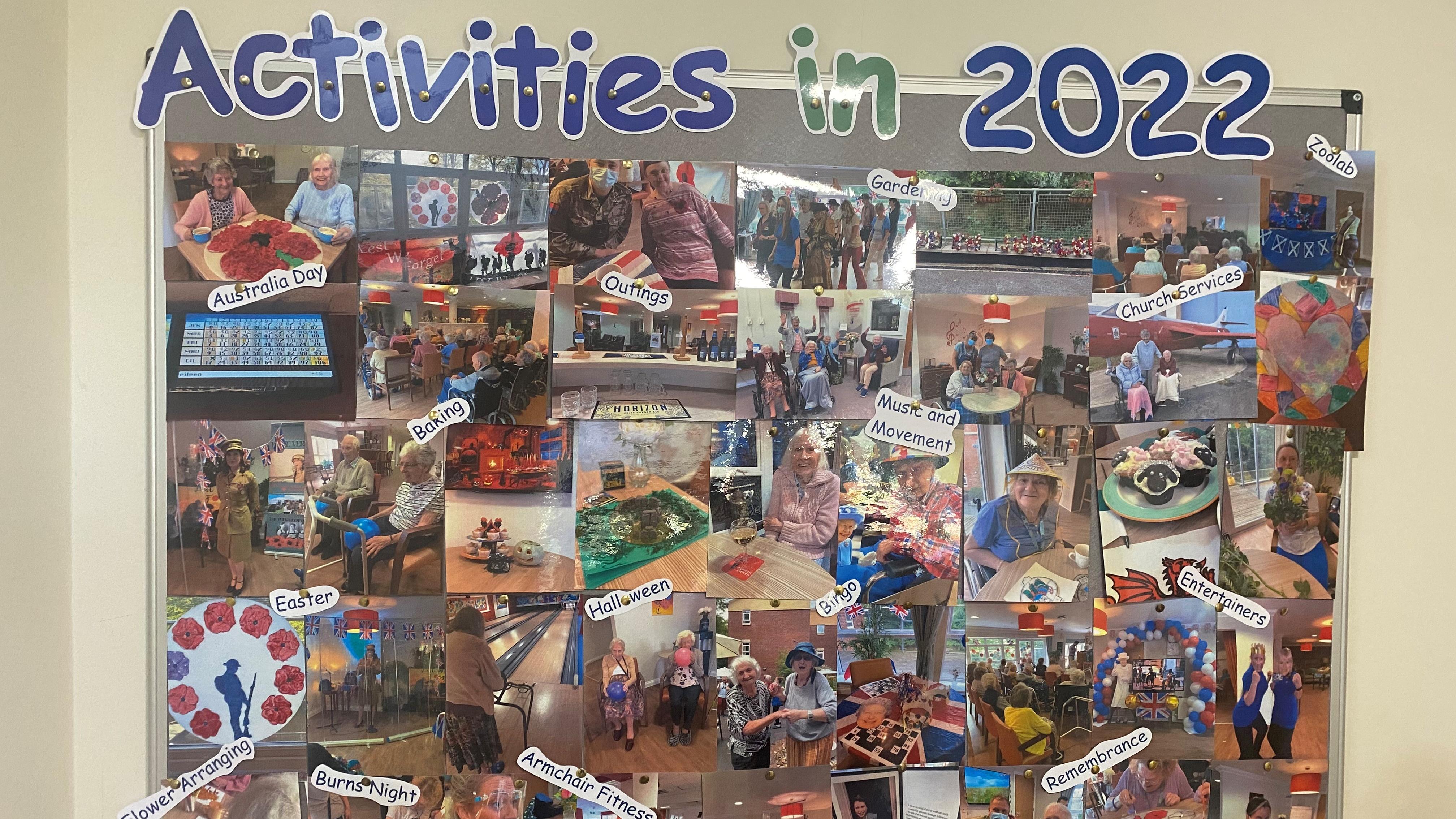 Collage of activities from Avonbourne in 2022