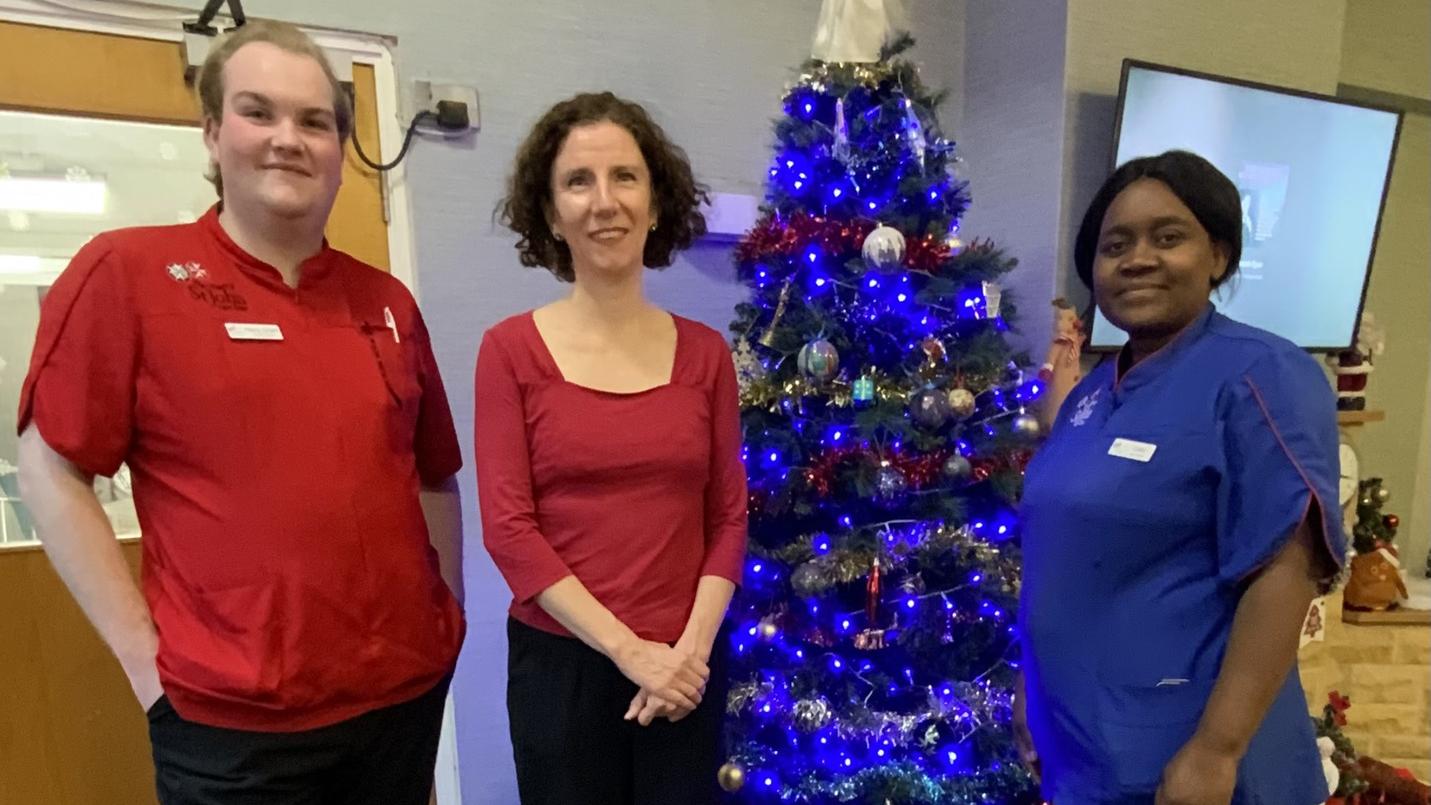 MP Annalise Dodds visited Townsend House, alongside Harry Chant, Head of Care and Carol Munkonge, Care Leader