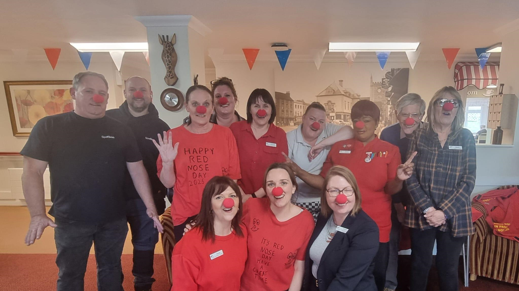 Westgate House support Comic Relief through bake sale and telling jokes.