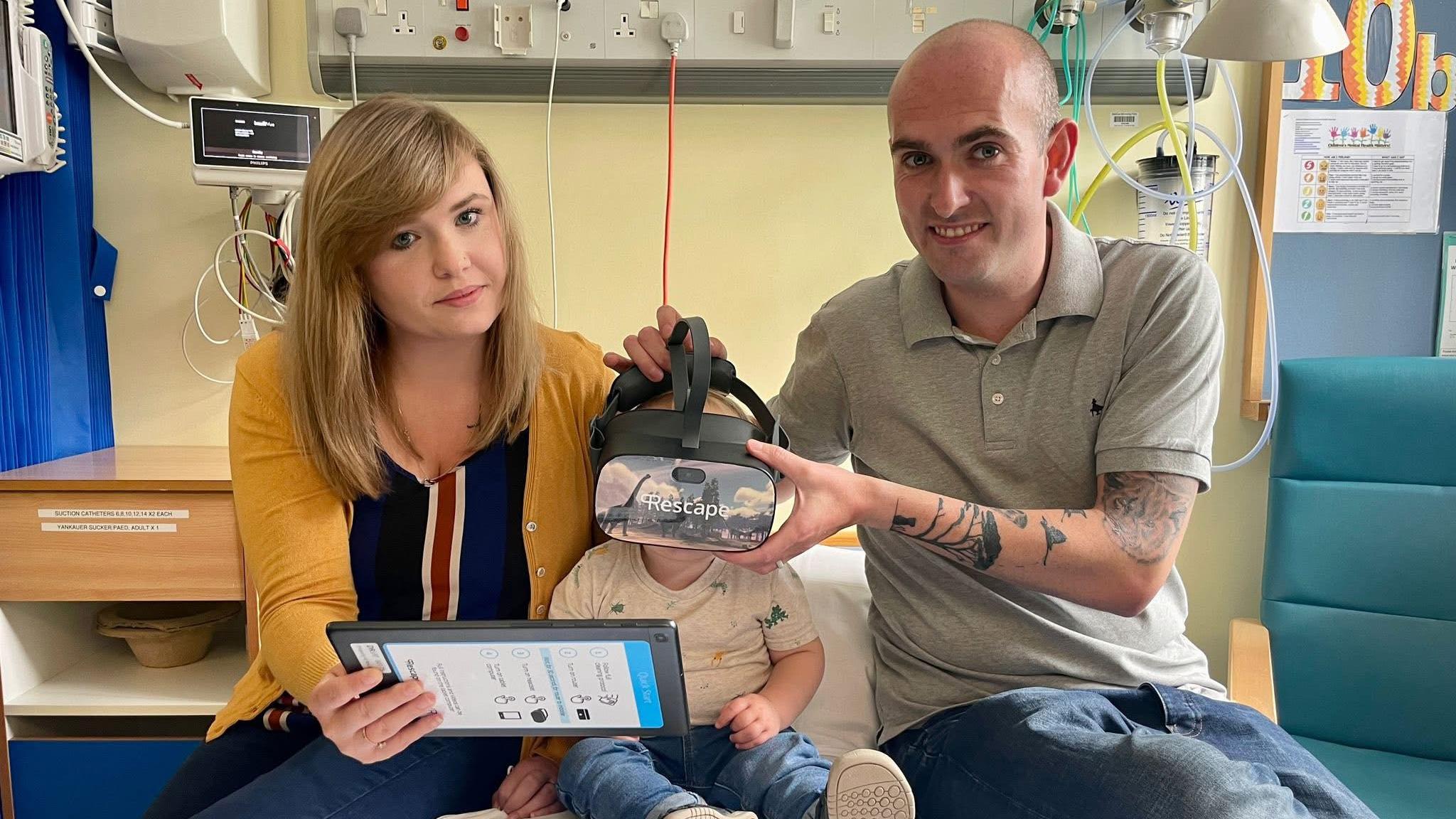 Lucca with Laura and James Beadle