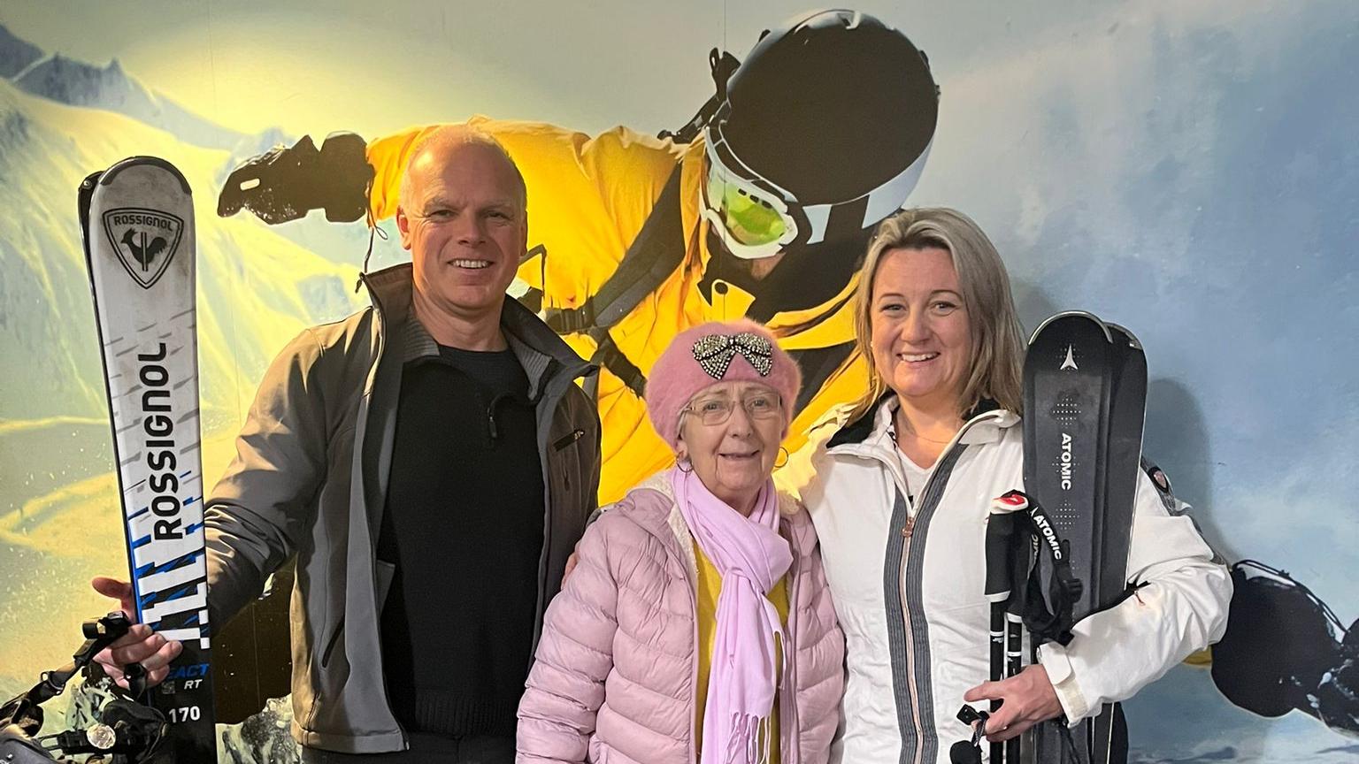 Oxford Care Home Resident Takes to the Slopes for the First Time at 83