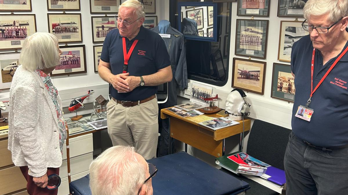 Westgate House residents visit RAF Benson heritage centre