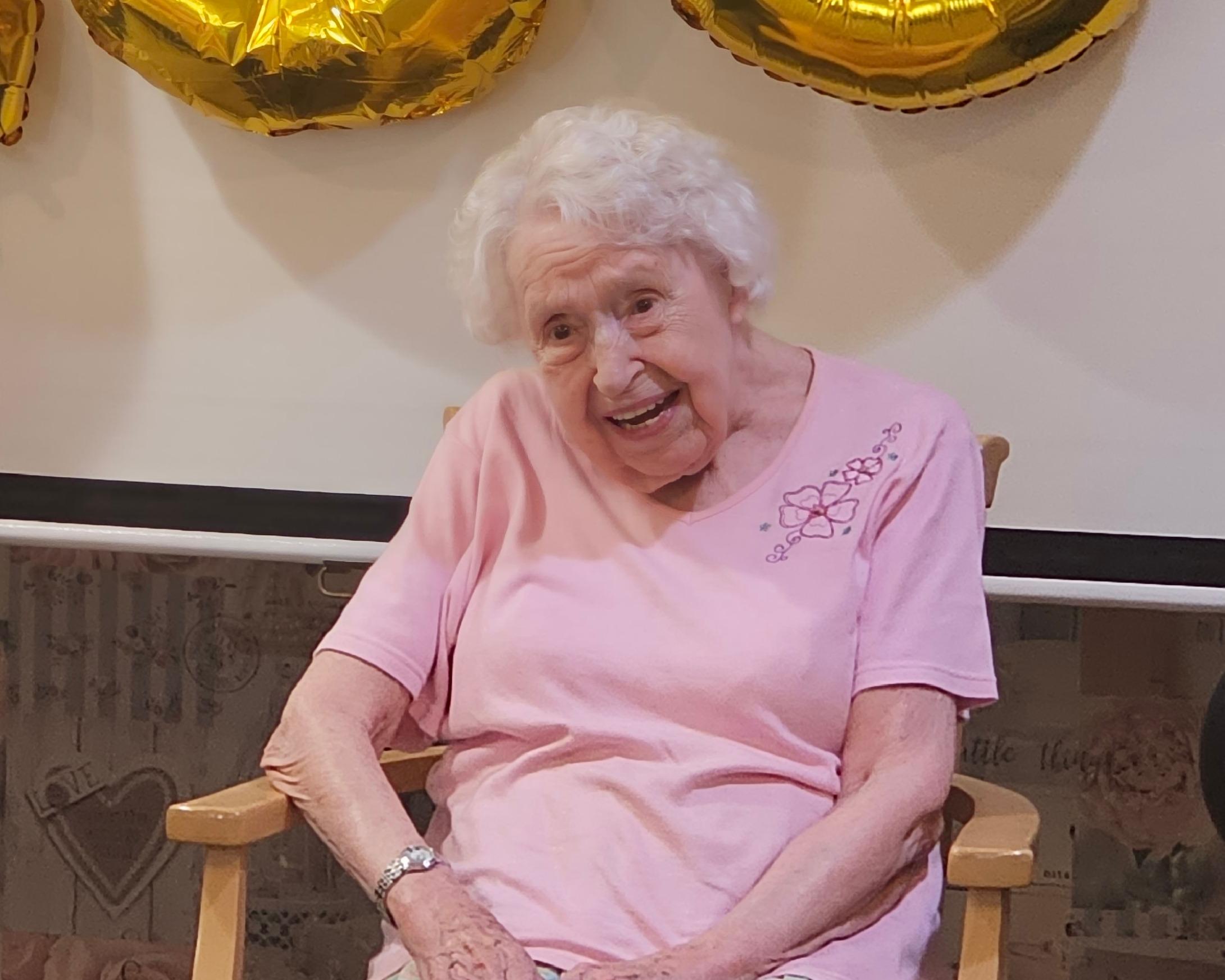 June enjoying the party 
