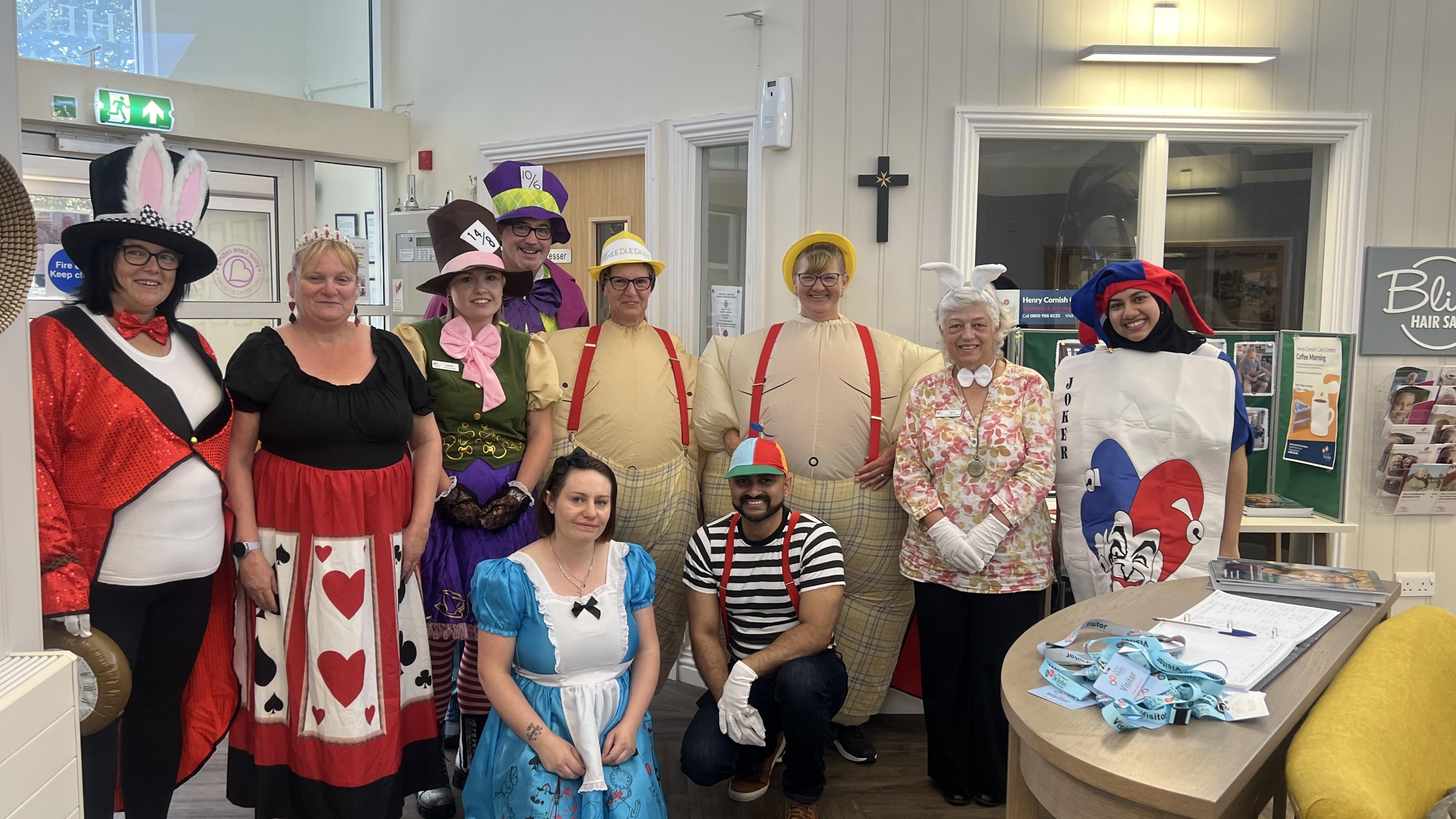 HCCC enjoy a Mad Hatter's tea party