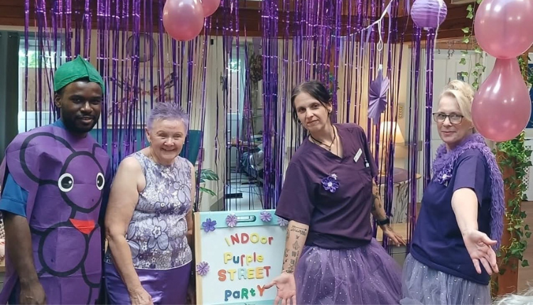 Bemerton Lodge goes purple for World Alzheimer’s Month